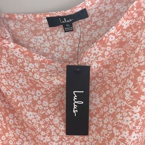 Lulus floral bodysuit blouse